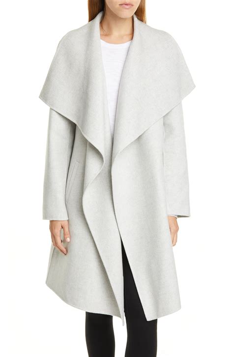 Women's Bathrobe coat in double face cashmere 